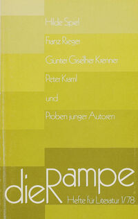 Die Rampe - Hefte für Literatur 1/1978