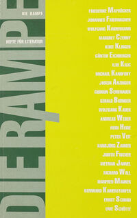 Die Rampe - Hefte für Literatur 2/1996