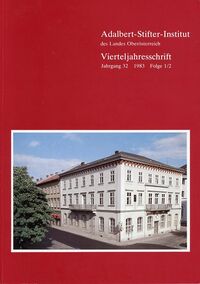 Vierteljahresschrift Jahrgang 32, Folge1/2